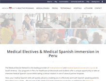 Tablet Screenshot of medical-electives.net